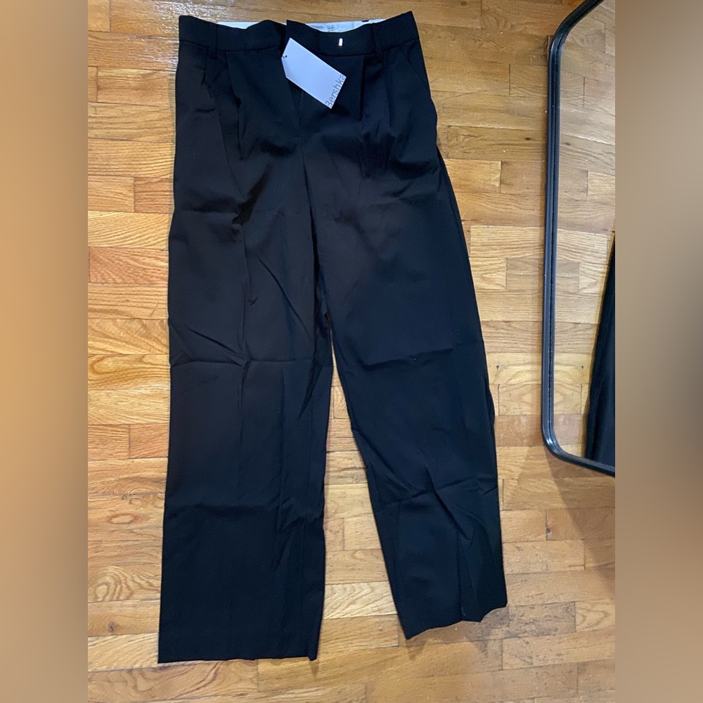 Bershka dad pant black